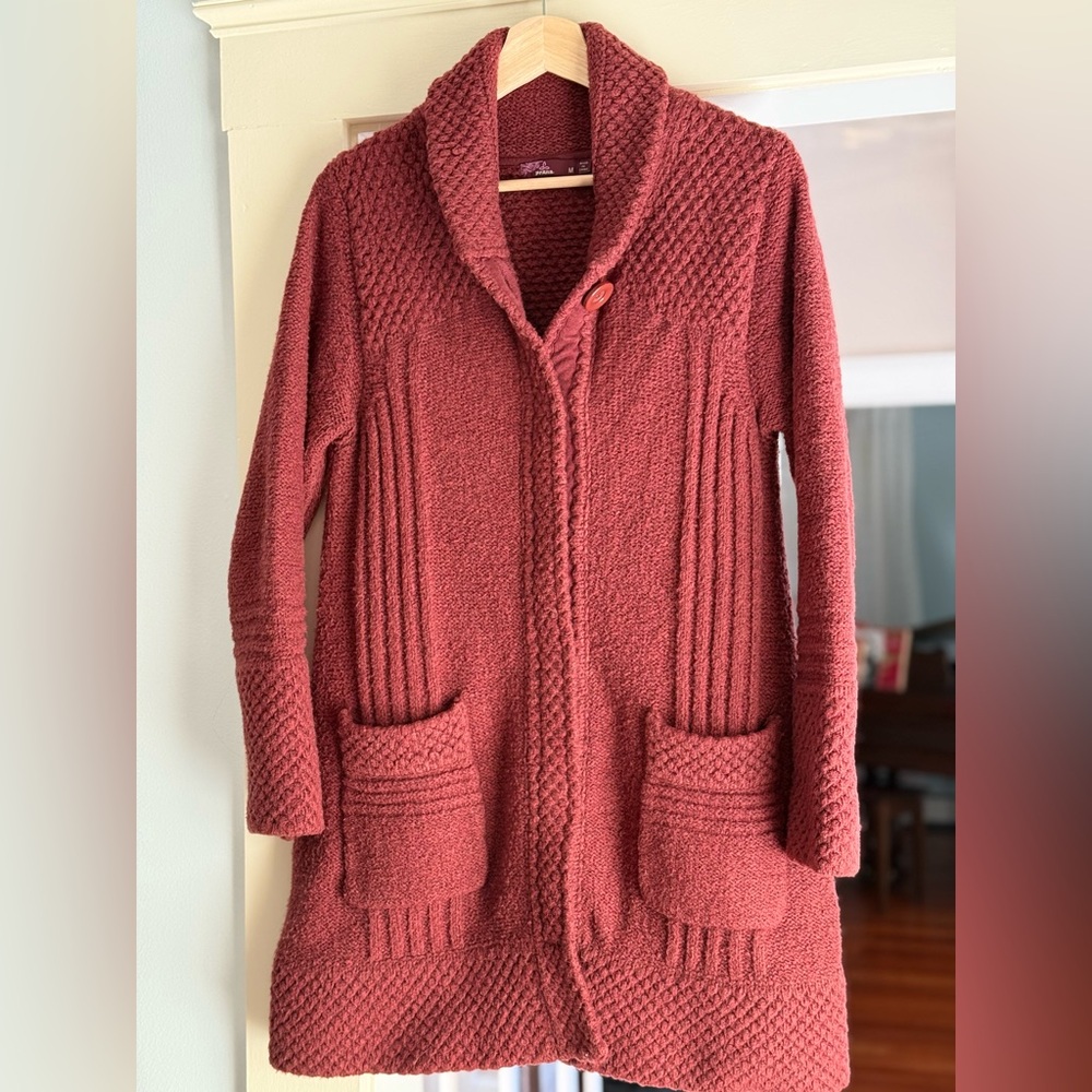 prAna Elsin Sweater Coat. Size M.